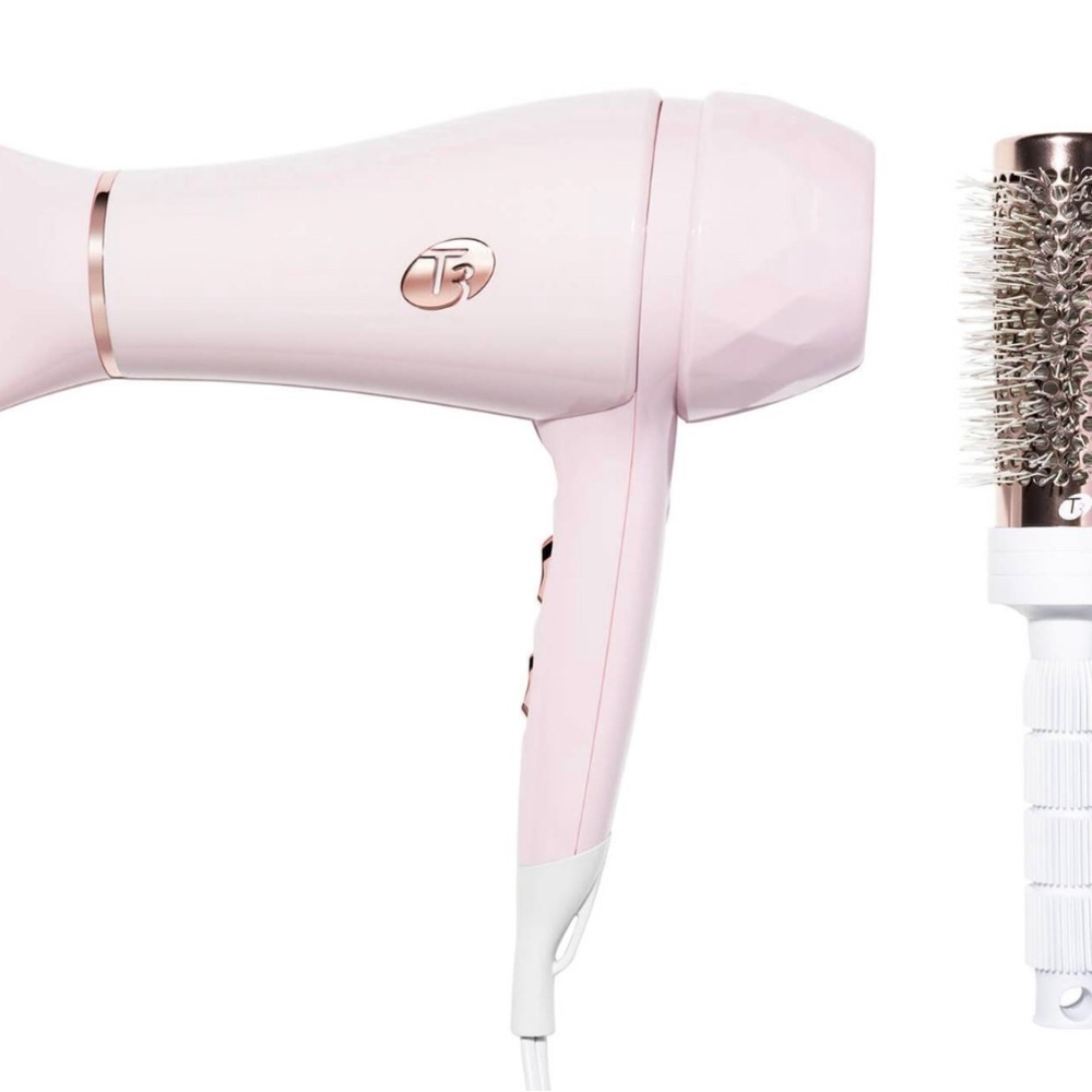 T3 Featherweight Luxe 2i Hair Dryer Soft Pink & Rose Gold